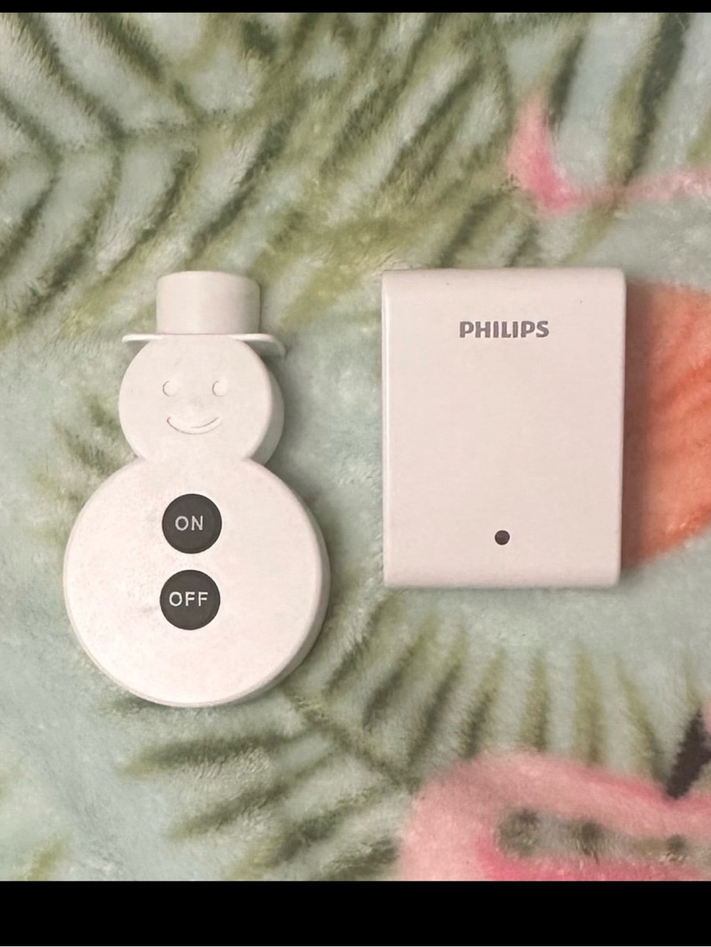 Philips Snowman Remote Control Outlet Plug Switch Christmas Holiday Decor